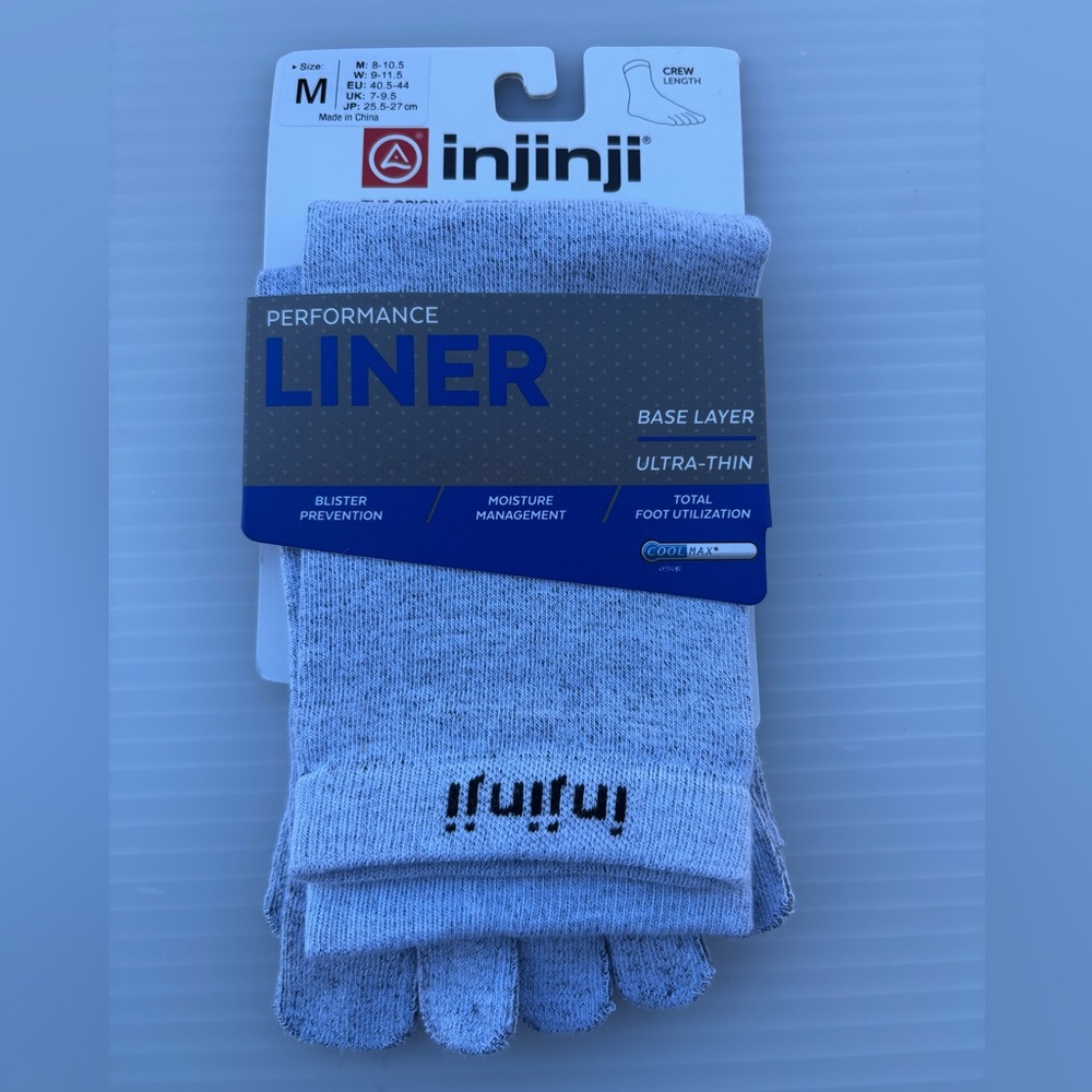 Injinji Liner Wool Crew Socks